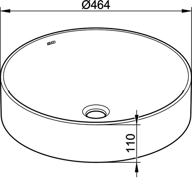 KE Keranik-WT Edition Lignatur 33380 für Wandauslaufarmatur, ws