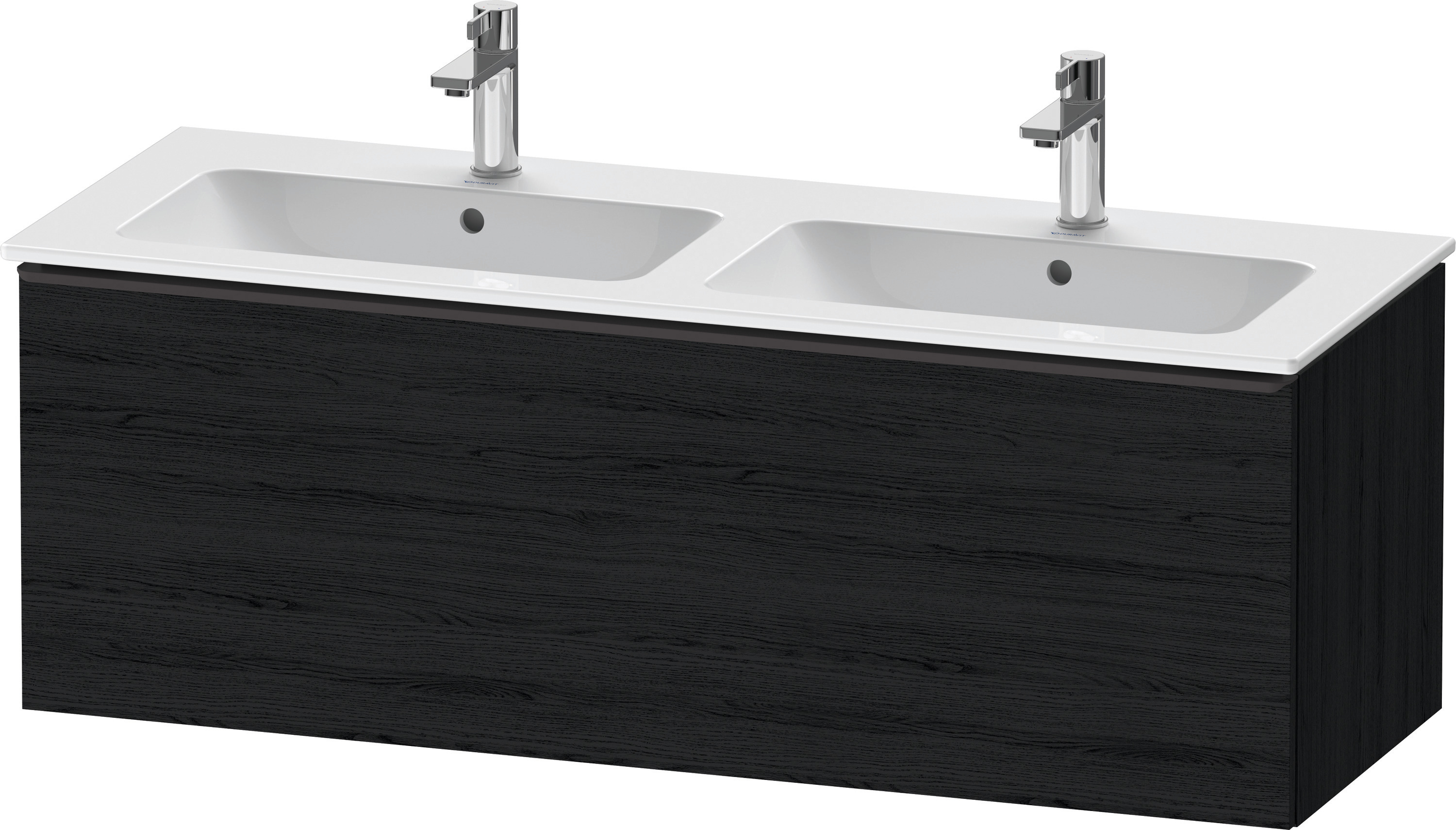Duravit D-Neo WTU,Wdh,Ausz:1,Gr:Diamant Schw. 1280x462x440mm,Eiche Schwarz Matt,Dekor