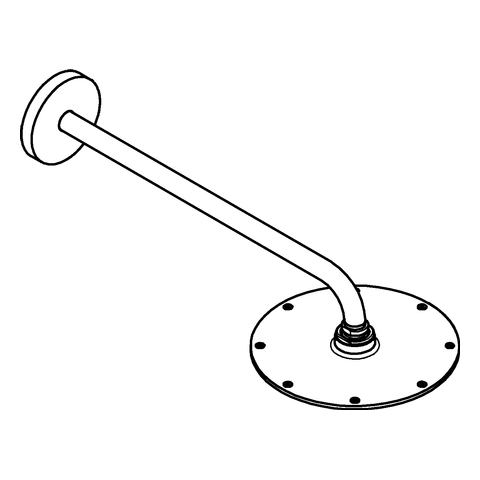GROHE Kopfbrauseset Rainshower C 210 26171 Brausearm 422 mm 16,5l chrom