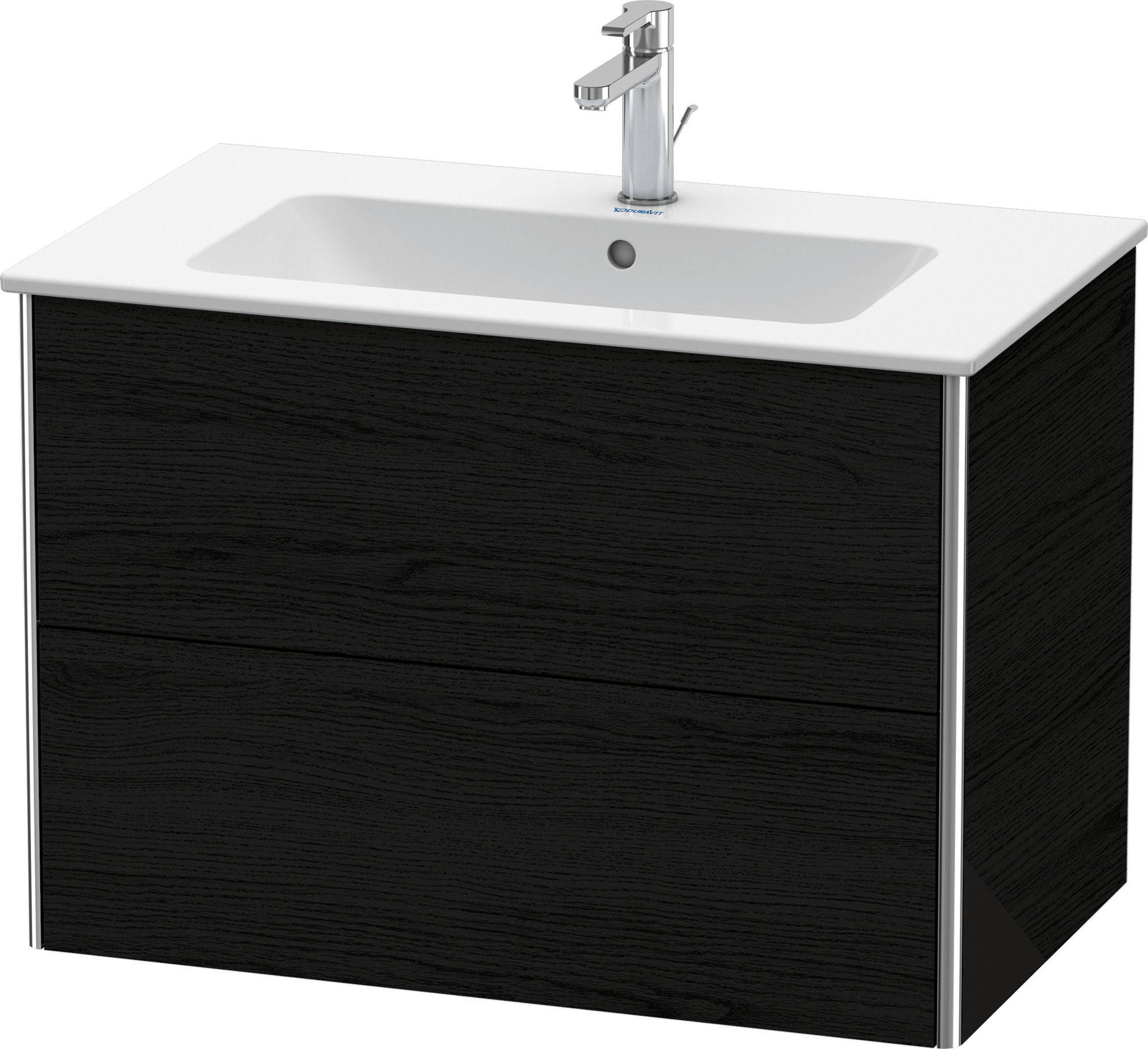 Duravit WT-Unterbau XSquare,2 Schubk.,für ME 560x810x478mm, Eiche Schwarz