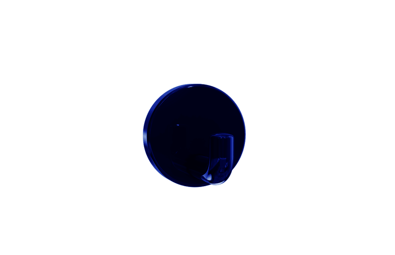 HEWI Einzelhaken Ser 477, d:50mm stahlblau