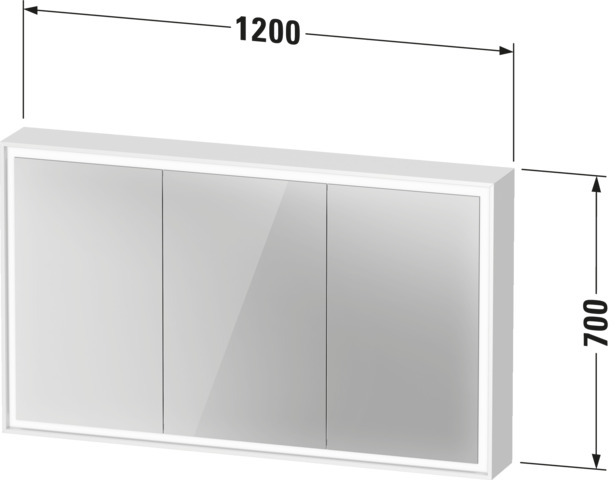 DU L-Cube SPS 1200x155x700mm, Version: Sensor, Anzahl Türen: 3