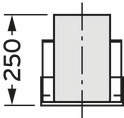 Vaillant Mündungsabschluss DN 225/160 Edelstahl für Abgassystem Fassade DN 160 Vaillant Mündungsabschluss DN 225/160 Edelstahl für Abgassystem Fassade DN 160