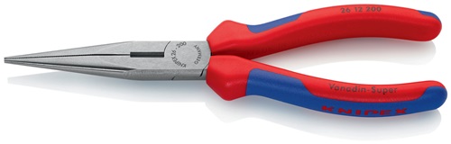 Flachrundzange L.200mm pol.ger.Mehrkomp.-Hülle KNIPEX Flachrundzange L.200mm pol.ger.Mehrkomp.-Hülle KNIPEX
