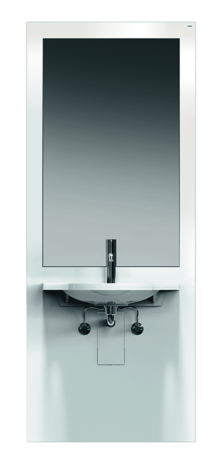 HEWI Waschtisch-Modul S 50, WT 950.11.101, Spiegel, weiß