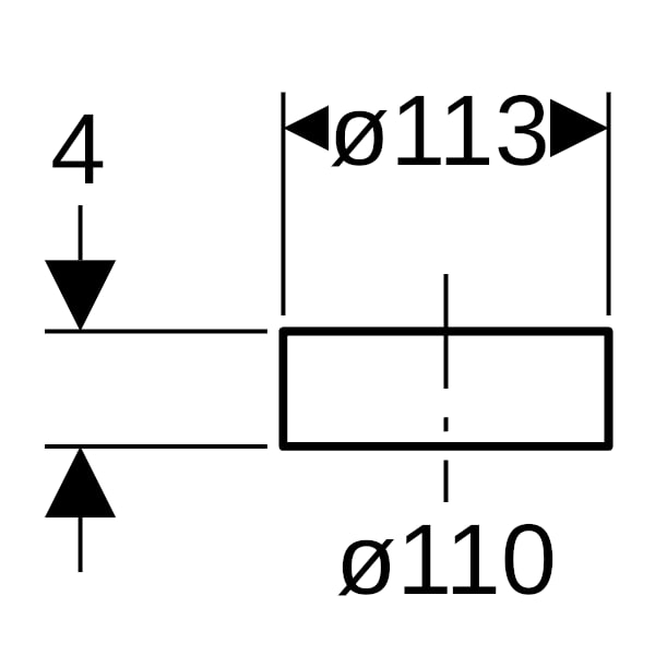 Geberit PE Schutzkappe für Rohrende d110