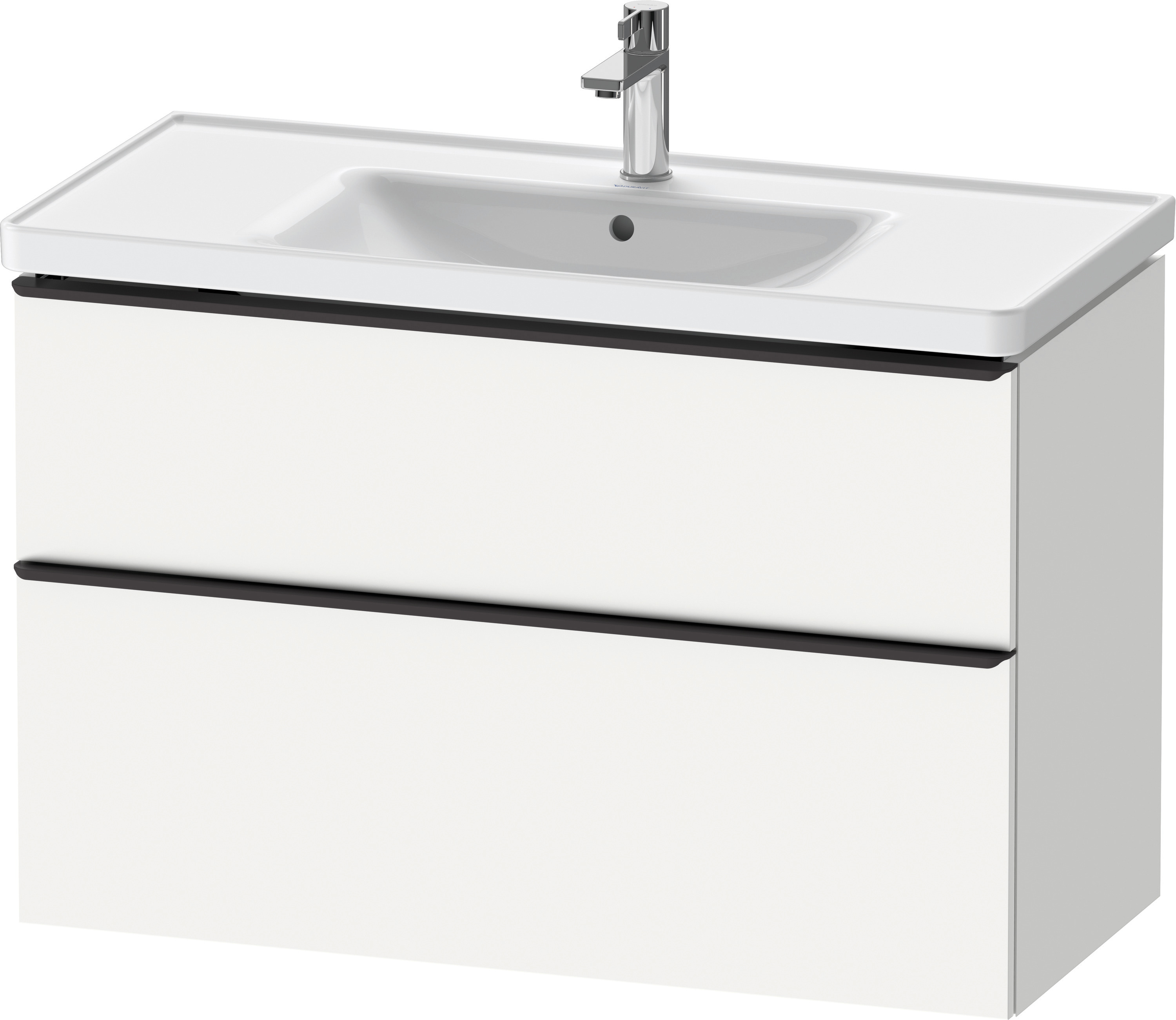 Duravit D-Neo WTU,Ausz:1,Schubk:1,GR:Dia.Schw 984x452x625mm,Wandh,Weiß Matt,Dekor