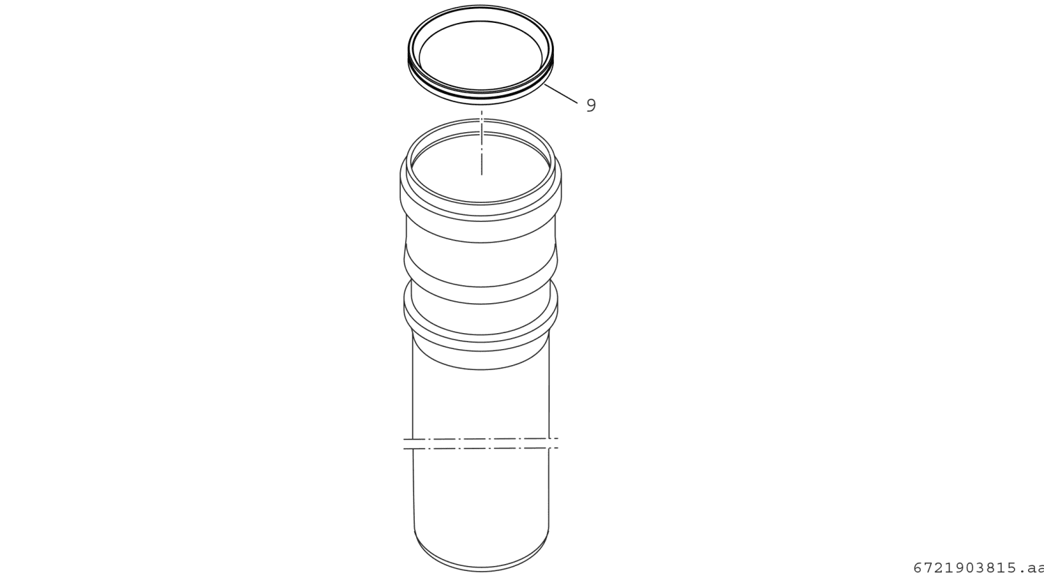 BOSCH Abgaszubehör FC-S160-500 Abgas- oder Luftrohr, d:160mm, L:0,5m