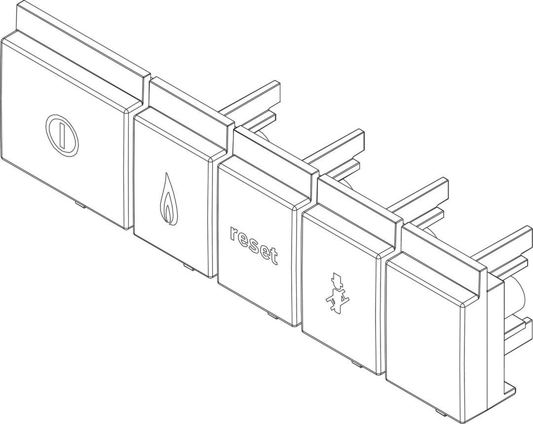 BOSCH Ersatzteil TTNR: 87377070140 Drucktaste Set