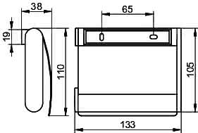 KEUCO Toilettenpapierhalter Plan 14960, mit Deckel, silber-eloxiert