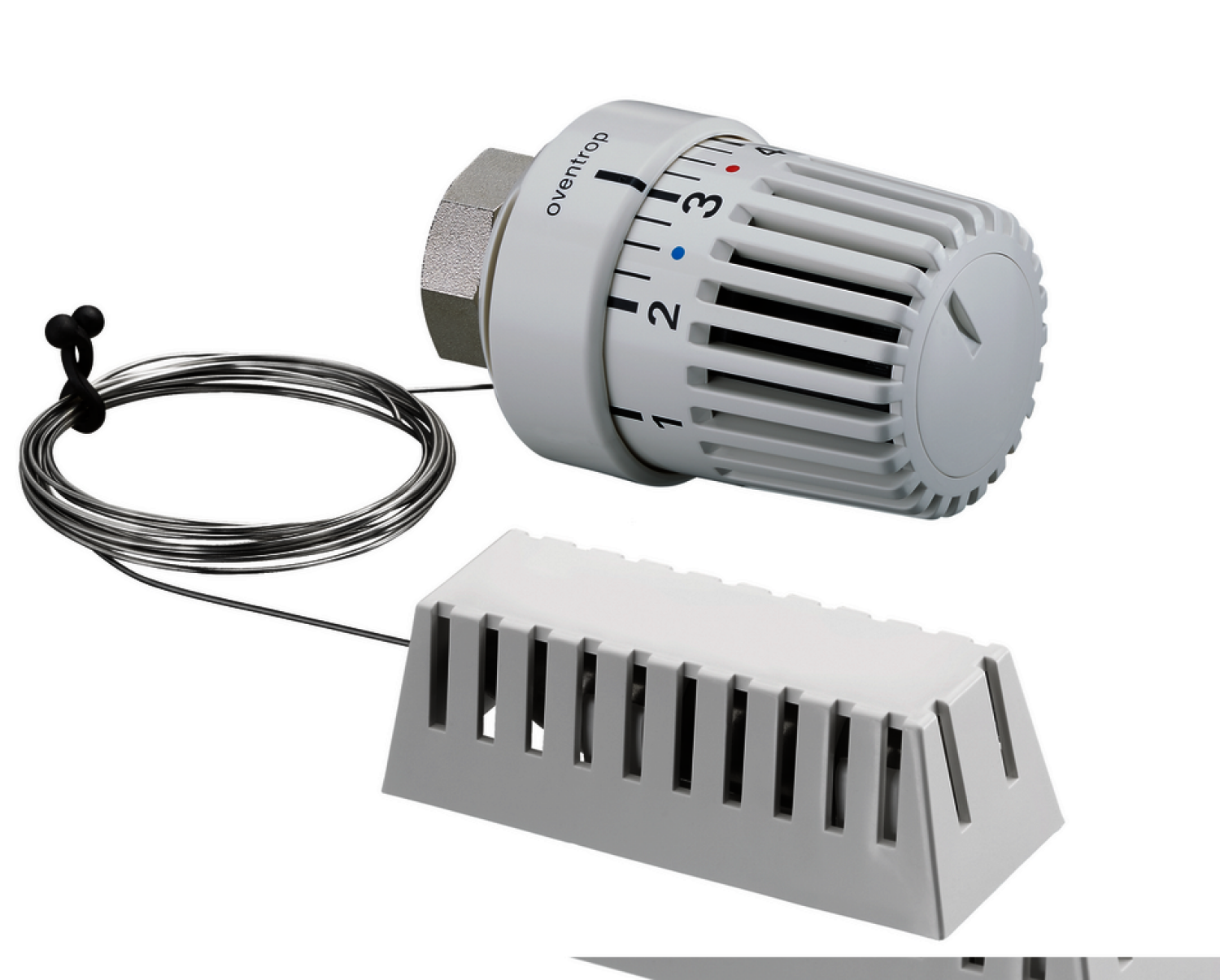 OVENTROP-Thermostat "Uni LH" 7-28 C, 0 * 1-5, Fernfühler 5 m, weiß