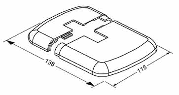 Zehnder Kunststoffkappe AD 1 weiß 703000 (für Fussplatte)