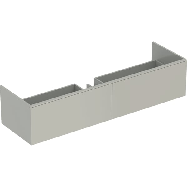 Geberit Xeno2 Unterschrank f. WT aus VARICOR mit zwei Hl., 159,5x35x47,3cm, greige