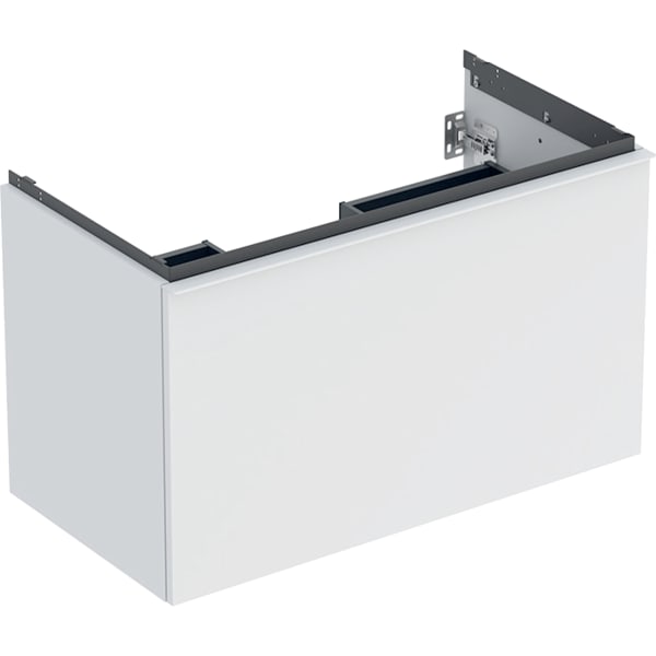 Geberit Acanto US für WT B:90cm, 1 Schubl. 1 i.Schubl., weiß matt