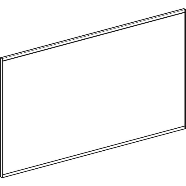 Geberit Option Plus LSP, eckig, direkte Bel. u. ind. Bel., 120x70x3,5cm, alu elox
