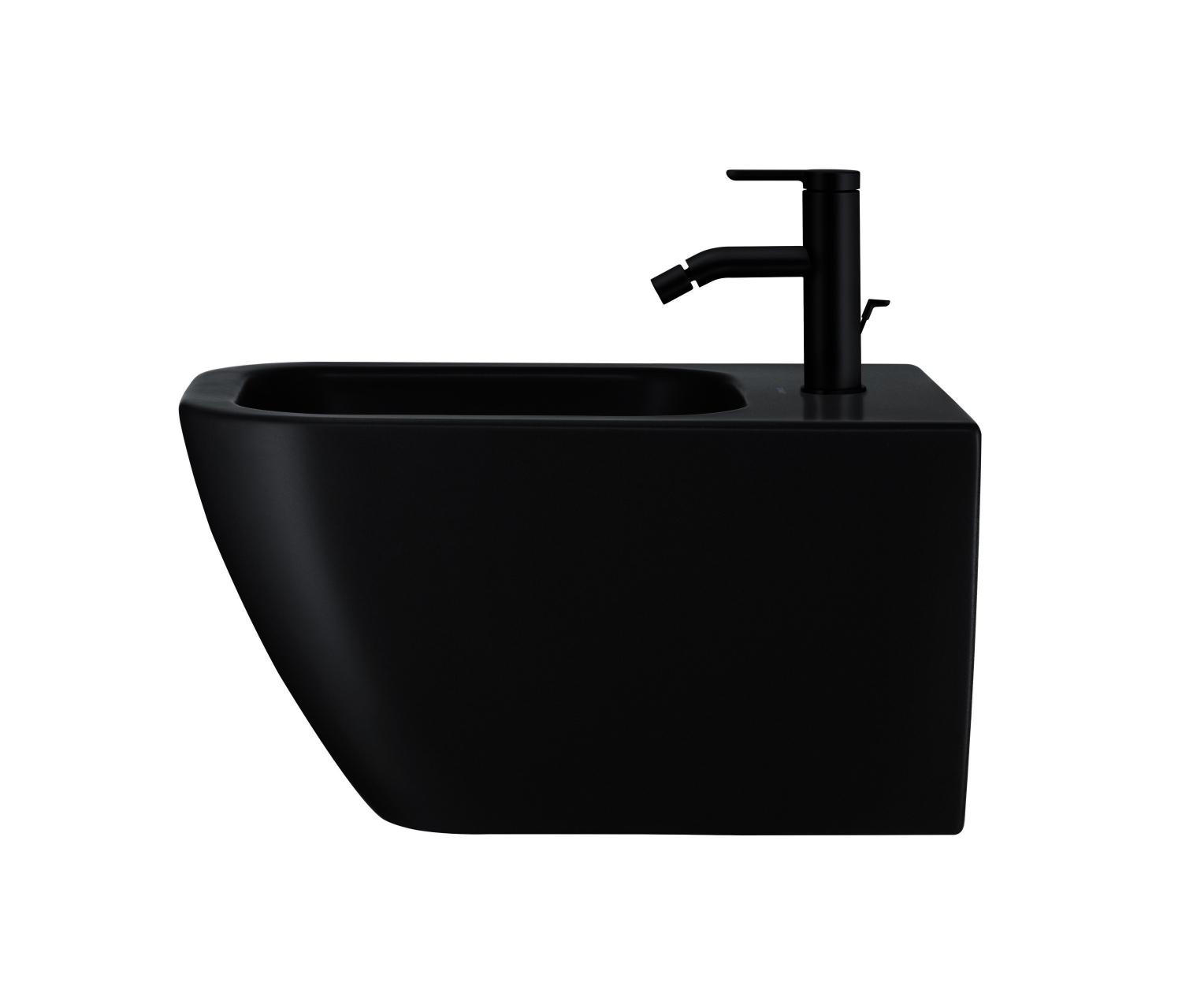 DU Wand-Bidet 540mm Happy D.2,Anthrazit/ Anthrazit Matt, m. ÜL, HLB, 1 HL