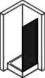 Seitenwand f. Pendelt. 80x190cm, ESG AP 501 DESIGN 510781092322 chromgl