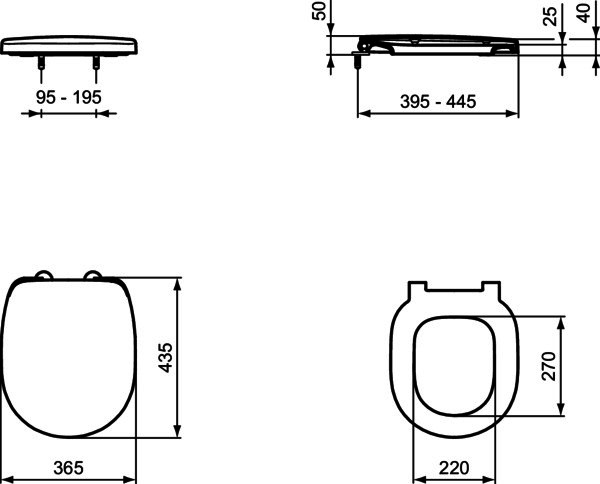 IS WC-Paket Connect AquaBlade m.WC-Sitz Softclosing 365x540x340mm Weiß