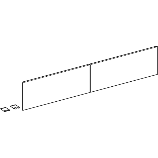 Geberit Set Schubl.-Frt für ONE US, 2 Schubl. für WT B:135cm, sand-grau