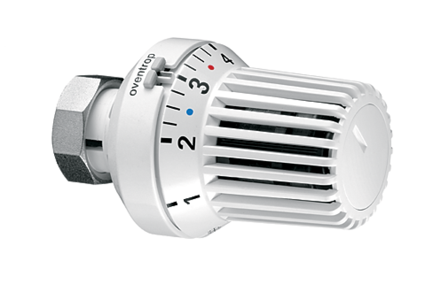 OVENTROP-Thermostat "Uni XH" 7-28 C, 0 * 1-5, Flüssig-Fühler, weiß