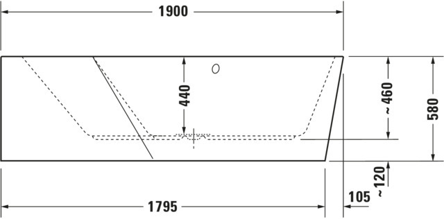 Duravit Paiova 5 Whirlw. 1900x1400mm Ecke L Nahtl.VK,Rückens.2 Pos.L,Combi P,Weiß