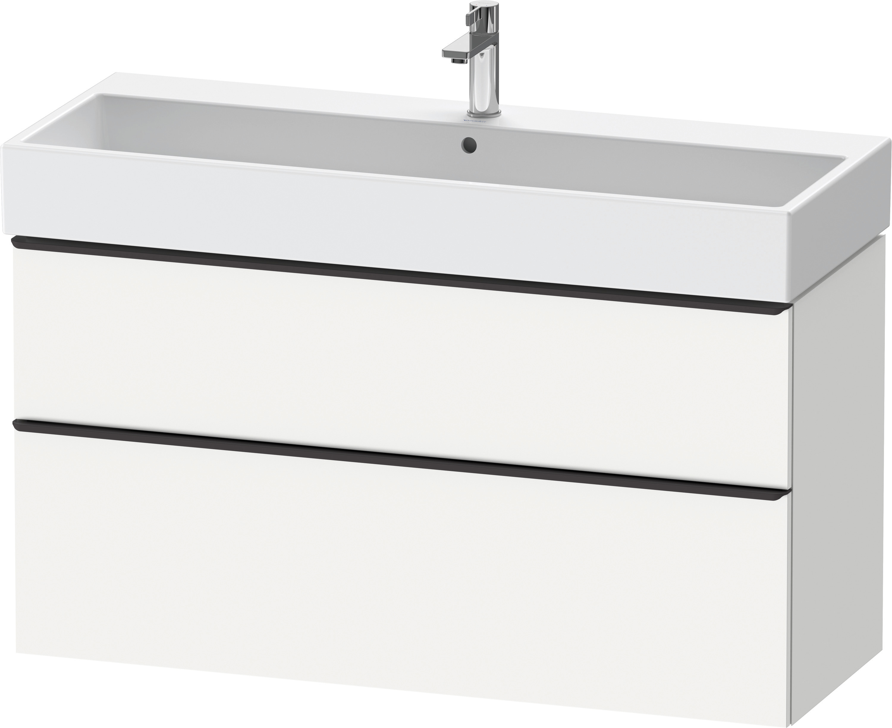 Duravit D-Neo WTU,Ausz:1,Schubk:1,GR:Dia.Schw 1184x442x625mm,Wandh,Weiß Matt,Dekor