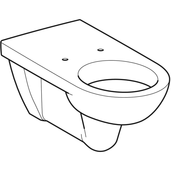 Geberit Renova Comfort Wand-WC Tiefspüler Ausld. 70cm, weiß, KeraTect