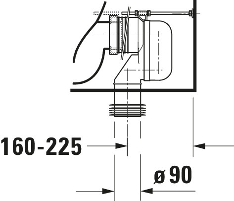 Duravit SWC Kombi White Tulip, 650mm, Weiß rimless, Tiefspüler