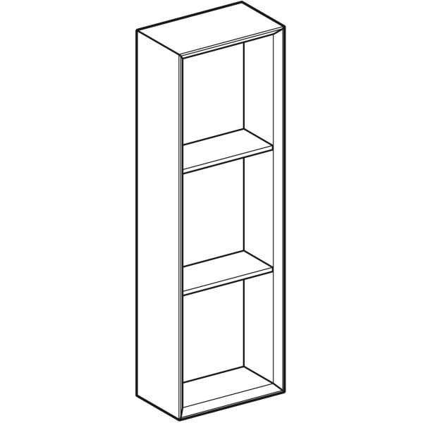 Geberit Regal rechteckig 22,5x70x13,2cm, lava matt