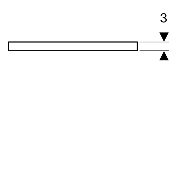 Geberit ONE WT-Pl. Aus re für AWT Schalenform 120x3x47cm, Eiche