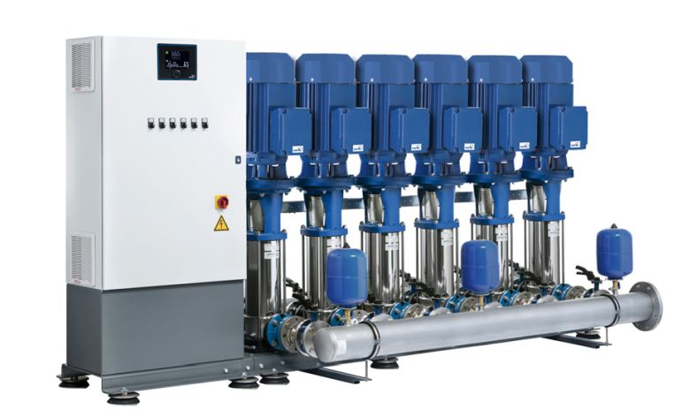 KSB Druckerh. DeltaMacro VC 2-02/05 mit 2 Movitec, 0,37 kW, Zulauf M