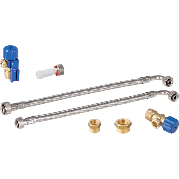Geberit Wasseranschlussset hinten mittig zu Monolith Sanitärmodul, für WC 114 cm