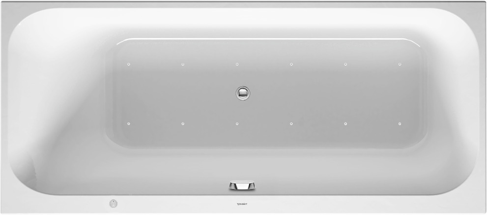 Duravit Whirlwanne Happy D.2 1700x750mm Einbauv.,R-Schräge li. Air-System, weiß