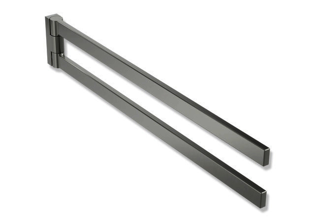 HEWI Handtuchhalter Sys 900 Q, schliff, L:446 mm, Arme schwenkbar