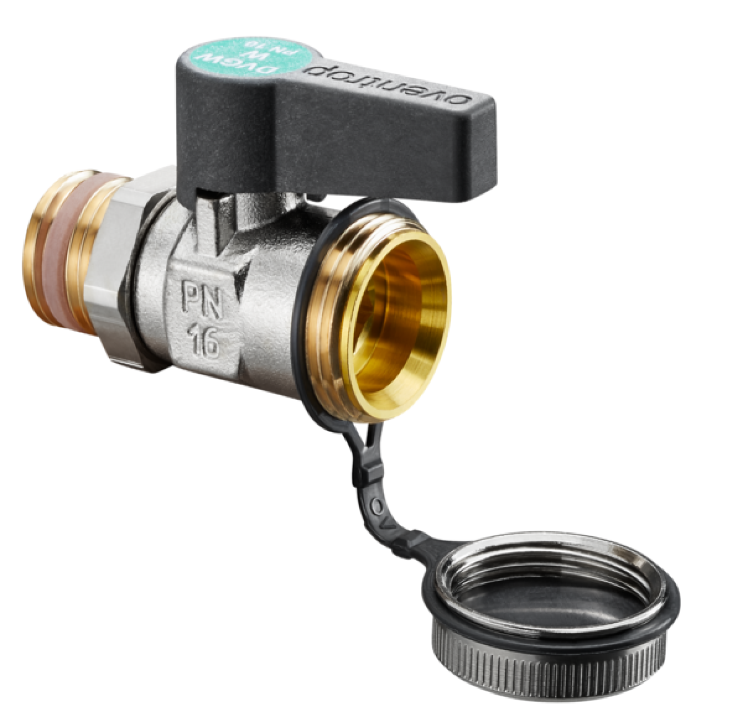 OVENTROP-Kugelhahn "Optiflex" DN15, 1/2" AG für Trinkwasser