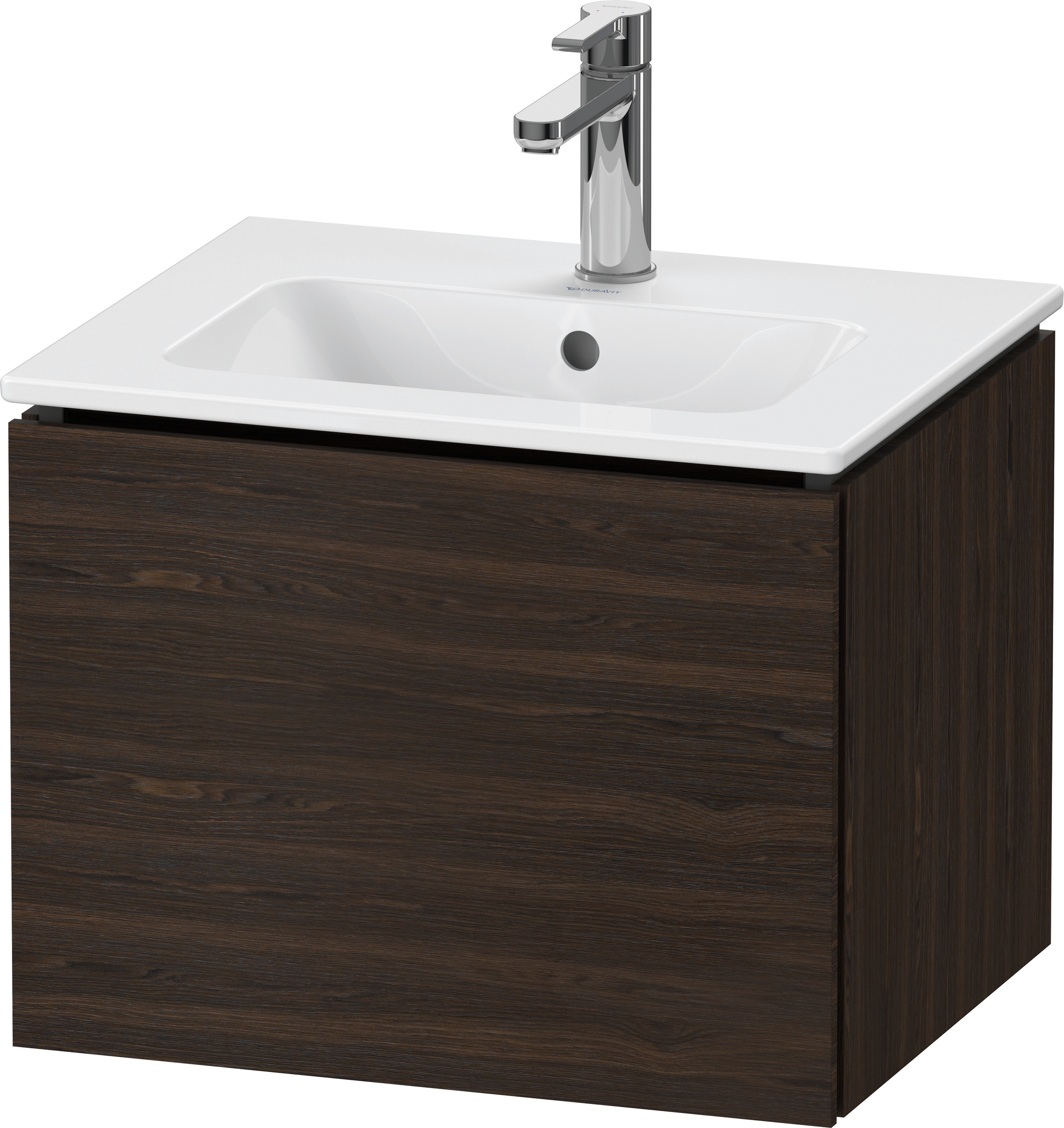 Duravit WTU L-Cube wandhängend, 1 Auszug 400x520x421mm, Nussbaum gebürstet