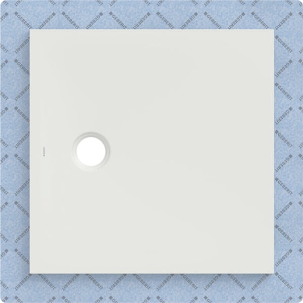 Geberit CleanFloor30 Duschfläche 80 x 80 cm integriert, mit Dichtvlies, weiss matt