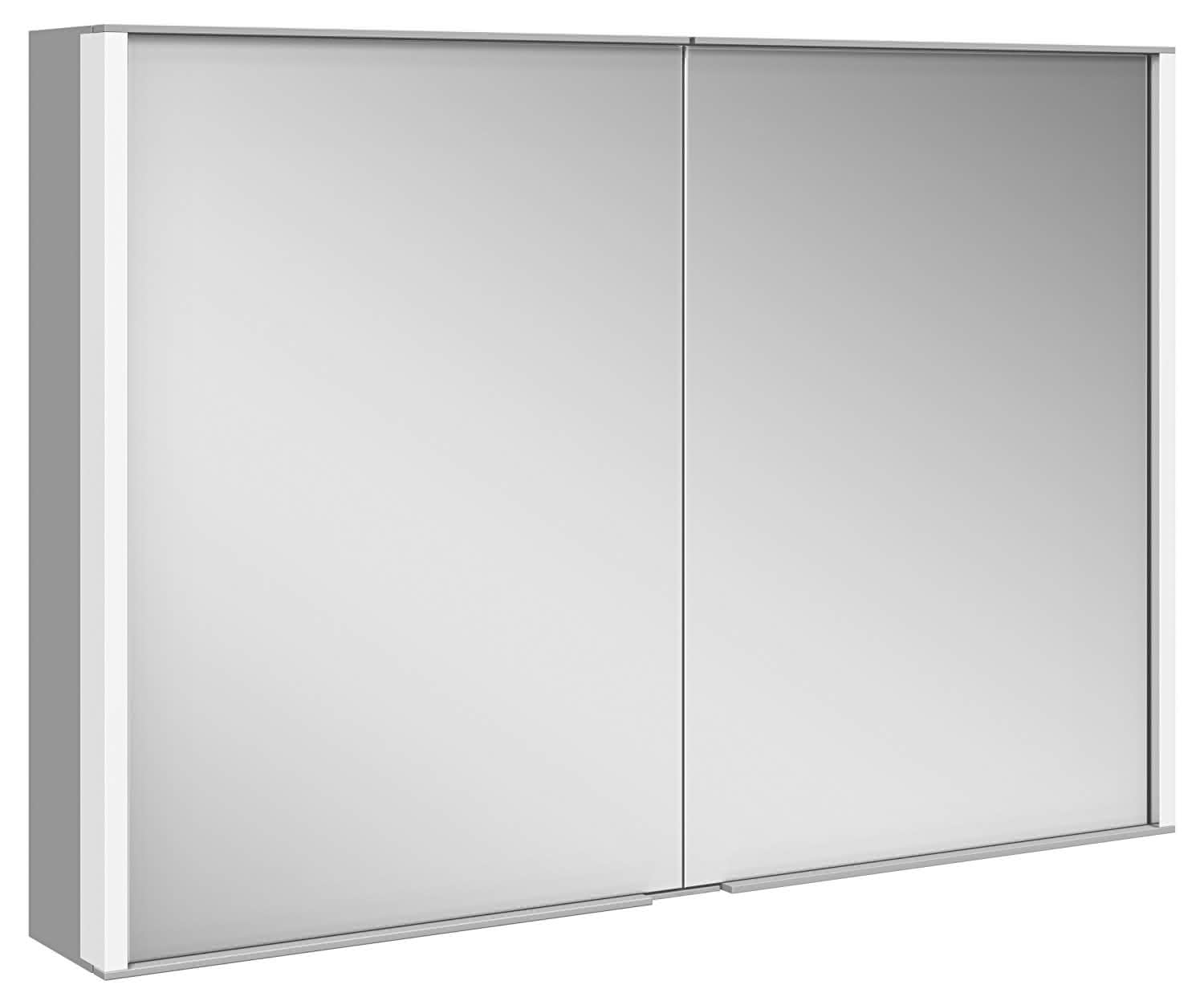 KEUCO Spiegelschrank Royal Match 12803, silber-eloxiert, 1000 x 700 x 160 mm