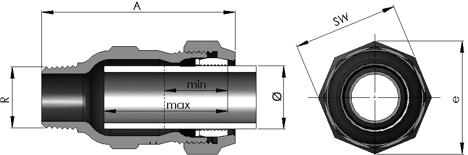 gebooriginal Temperguss-KLV Serie 151 Typ A 3/4" für Stahlrohr, Trinkwasser