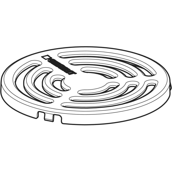 Geberit Rost rund für Duschbodenablauf für Bodenbeläge aus PVC