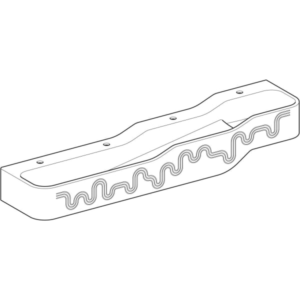 Geberit Bambini Spiel/Waschlandschaft B:180cm 4 Waschpl., tieferes B li, 4 Hl., blau