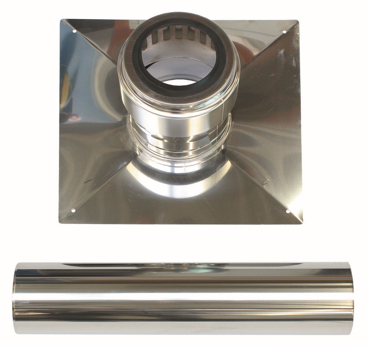 Vaillant Schachtabd. 110 mm Edelstahl incl. Endrohr 110 mm Edelstahl