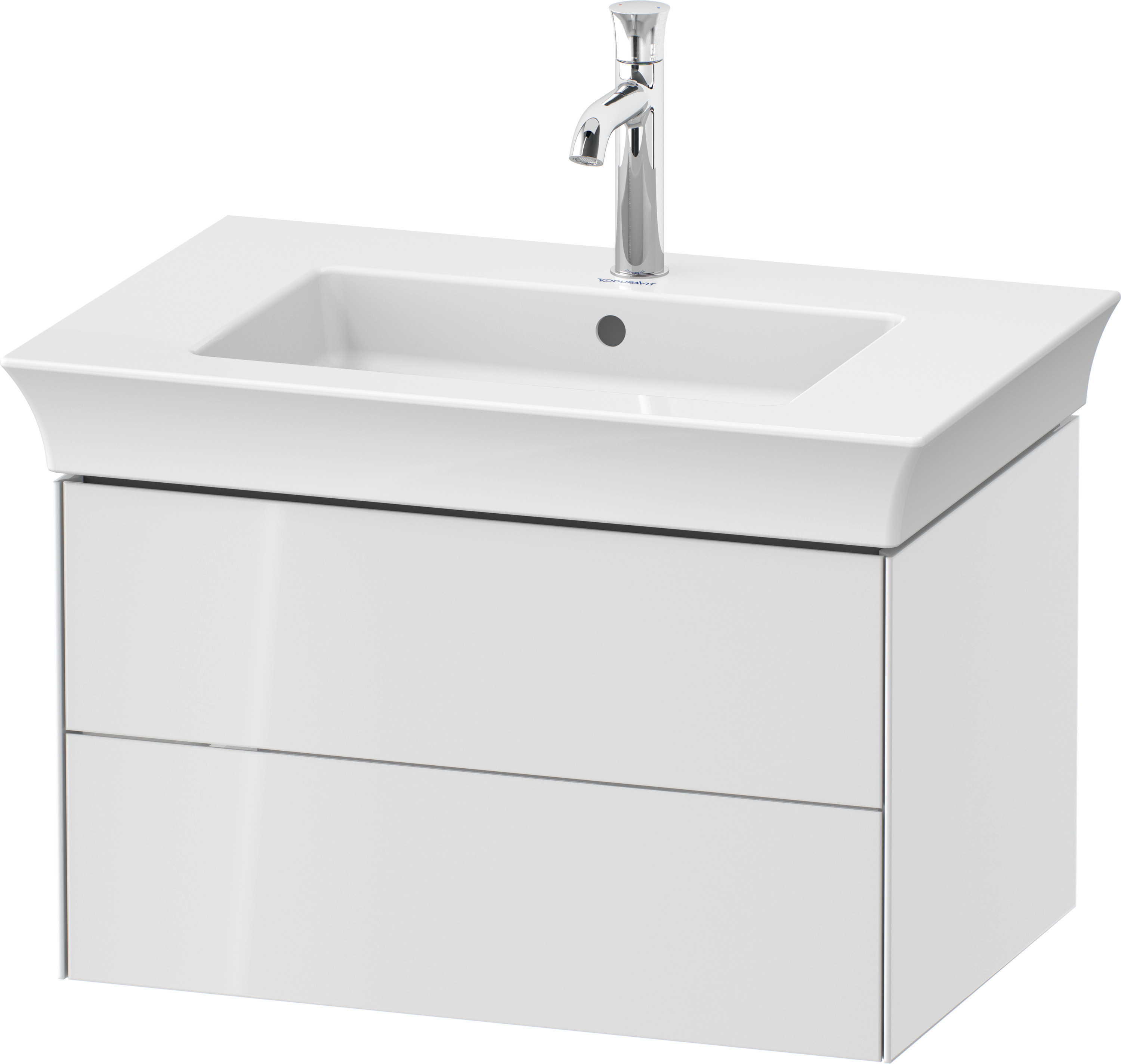 Duravit WTU White Tulip wandh., 2 SchKa 410x684x458mm, Weiß Hochglanz