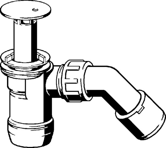 Viega Ablaufgarnitur Duoplex 6934 in 70mm x DN40/50 Kunststoff verchromt