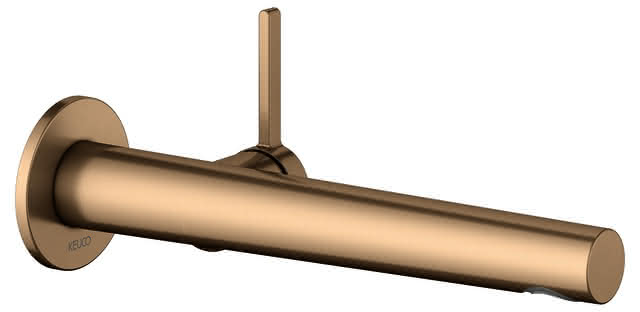 KEUCO EHM-WT-Mischer UP Edition 400 51516, f. W.-Mont. Ausl. 243 mm Bronze geb.