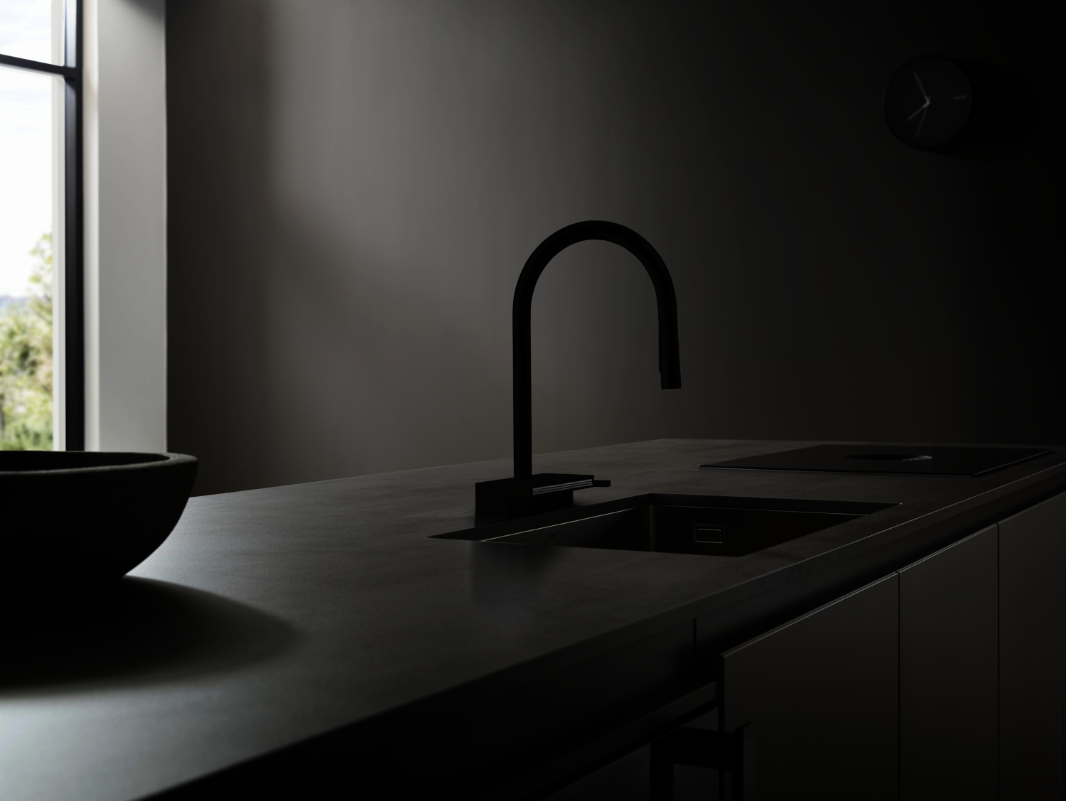 Hansgrohe Spültischmischer 170 Aquno Select M81 Ausziehbrause 3jet sBox mattschwarz
