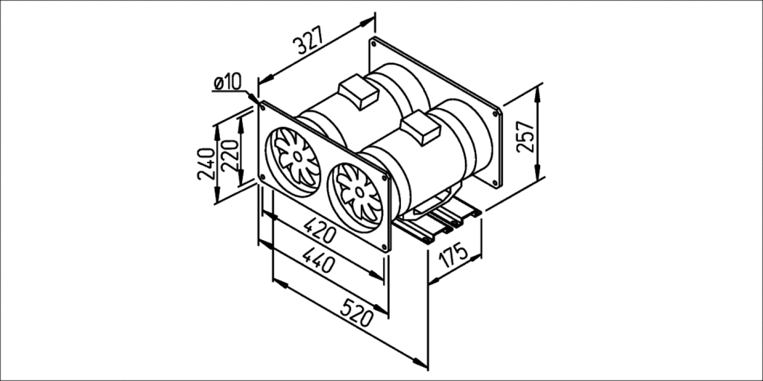 Helios MVP 200 Multivent Parallel-Twin-Unit 1-PH
