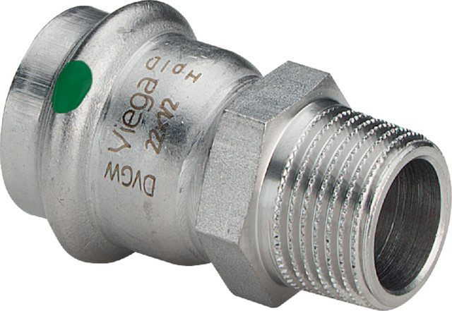 Viega Übergangsst. mit SC Sanpress Inox 2311 in 15mm x R1/2 Edelstahl