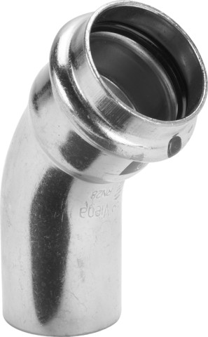 Viega Bogen 45 Grad mit SC Prestabo 1126.1 in 22mm Stahl verzinkt