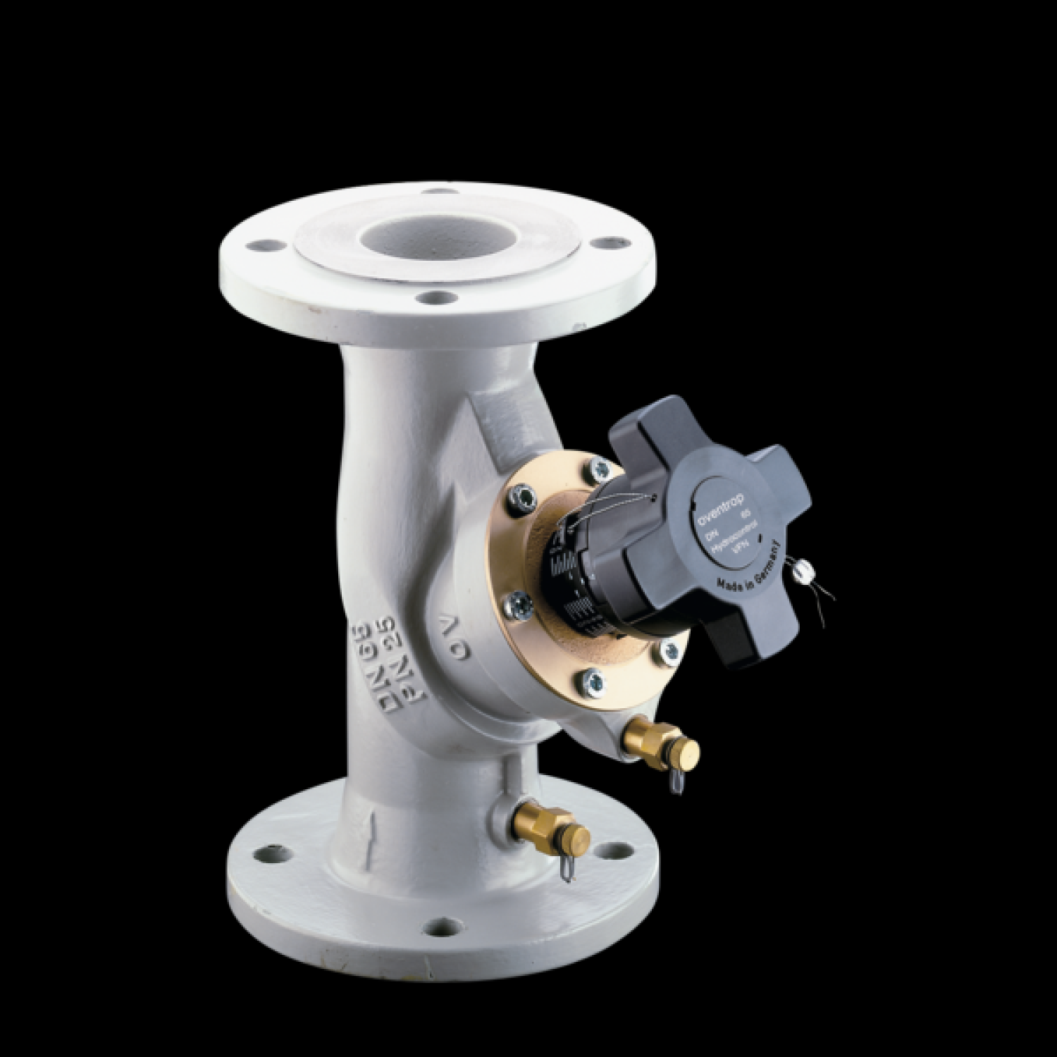 OVENTROP-Strangreg.Vent.Hydrocontrol VFN DN65, PN25,Flansch/DIN,2 Meßvent.,GGG50